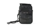 Sheep nappa gents multi zip bag with a top handle & strap - by Lorenz Accessories