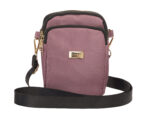 Double zip round cross body phone/accessory bag - part of our popular "Poly-Xtra" range.