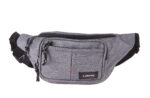 Lorenz Two-Tone Polyester bumbag with 2 top zips & 2 front zips