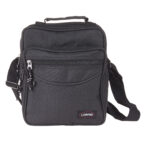 Two-Tone Polyester Lorenz medium sized bag with adjustable shoulder strap.