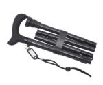 Foldable Carbon Fibre walking stick with a comfortable Soft Grip handle. With 4 folding sections, the stick folds away for compact & convenient storage. Height adjusts from 33.5 to 37.5 inches in one inch increments