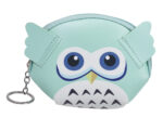 Kids Medium Zip Round Coin Purse in PU with a Cute Printed Animal Motif.