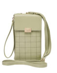 Lorenz quilted cross body phone/accessory bag with back wallet/purse section